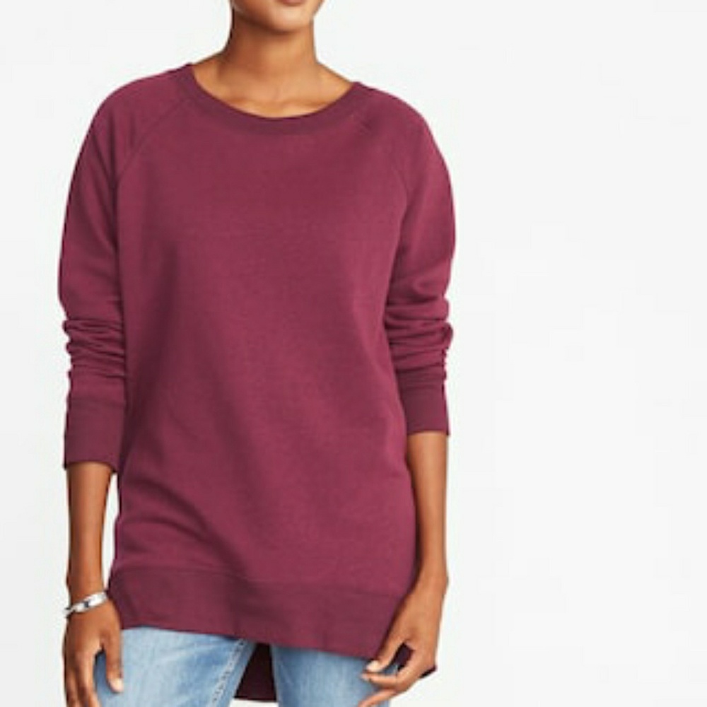 Super cute and cozy tunic length sweatshirt